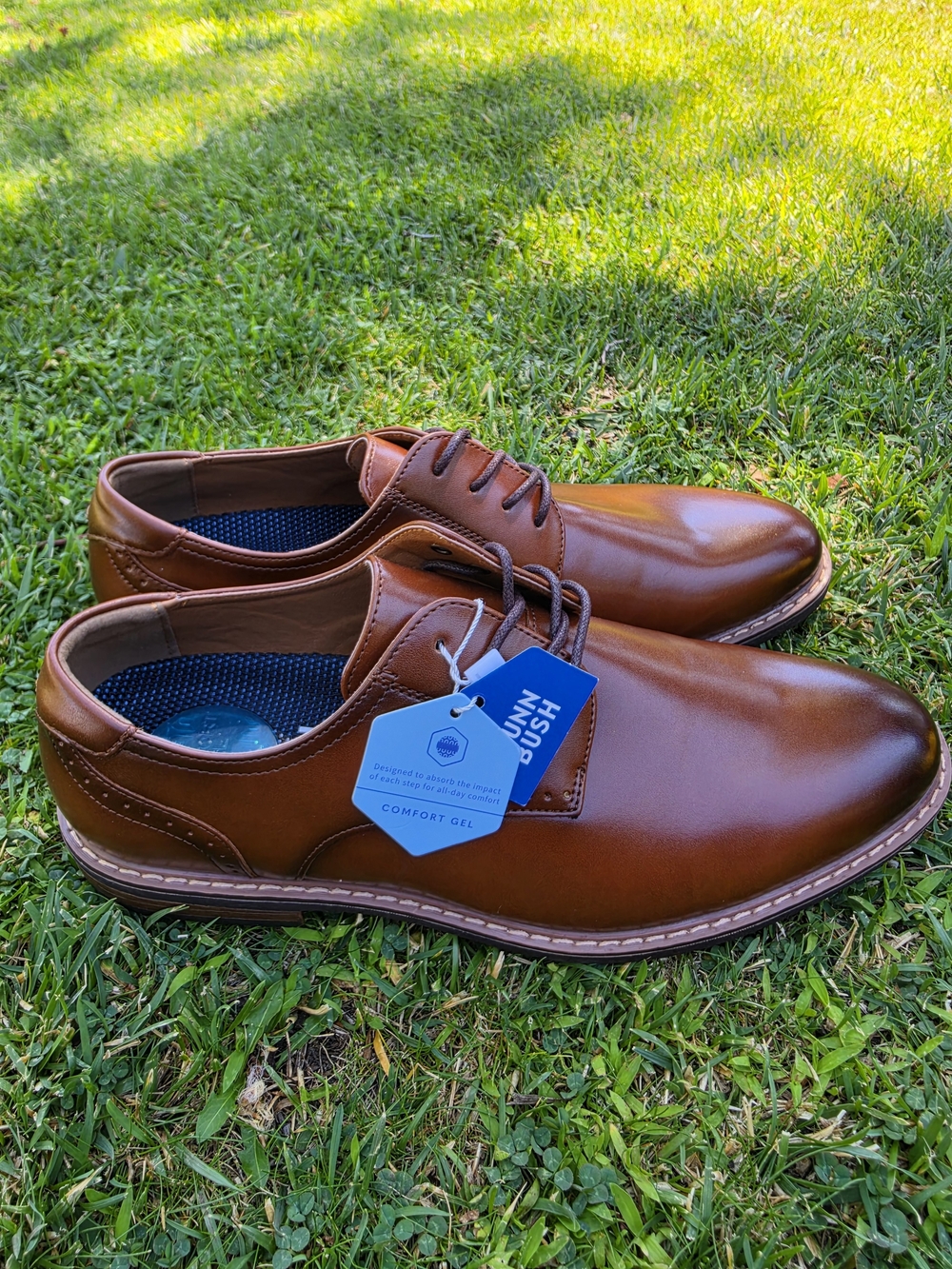 NEW - Nunn Bush Men's Brown Leather Dress Shoes - Comfort Gel 8.5 M